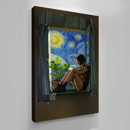 By the Window at Starry Night